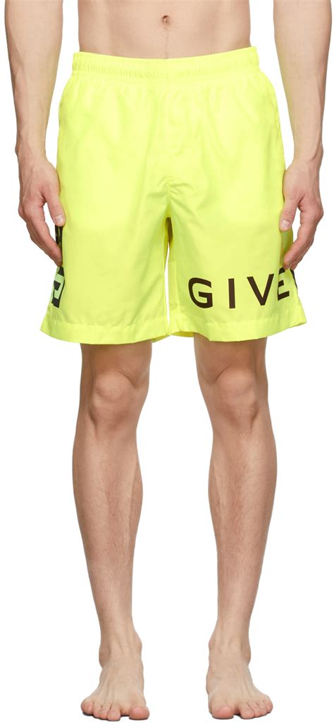 givenchy leather shorts|Givenchy swim shorts.